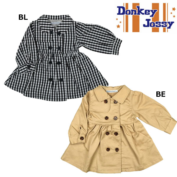 乐天商城 - ●50％OFFセール●ラスト1点●ドンキージョシー　Donkey Jossy　トレンチコート （100cm） 半額 アウトレット 子ども服 女の子 アウター 幼稚園 保育園 おでかけ