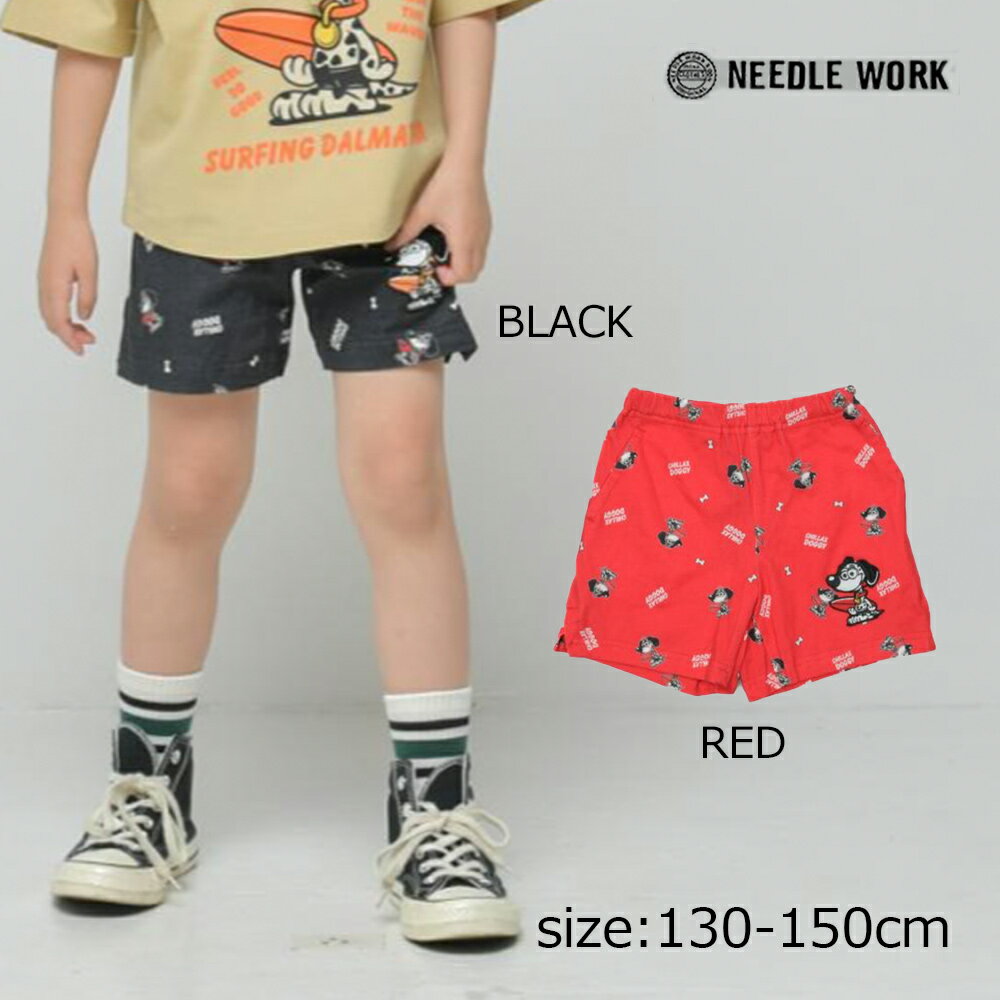 樂天商城 - 2000円クーポン配布中★ ニードルワーク （NEEDL WORK） ダルメシアン インクジェットプリントショーツ （ 130 140 150 ） 子ども服 ジュニア 小学生 男の子 女の子