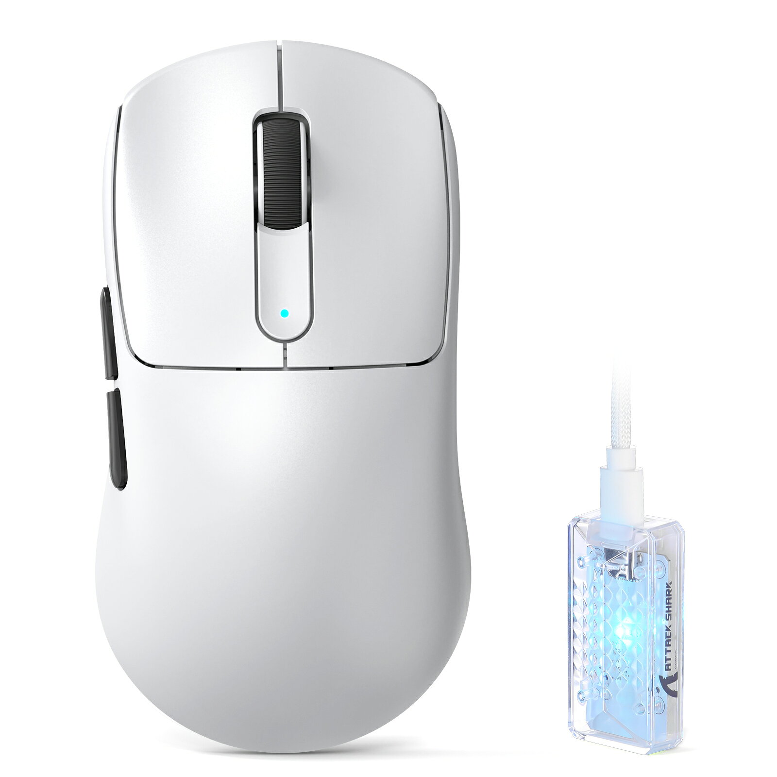 ATTACK SHARK V5 超軽量 ゲーミングマウス 55g DPI42000 高精度センサー 8000Hz無線レポートレート 有線/2.4G/Bluetooth 大型手向け 軽量設計 長時間バッテリー AIドライバー 自動認識対応 FPS MOBA eスポーツ用 高速反応 低遅延 ゲーム用マウス 中級者 上級者 プロ向け