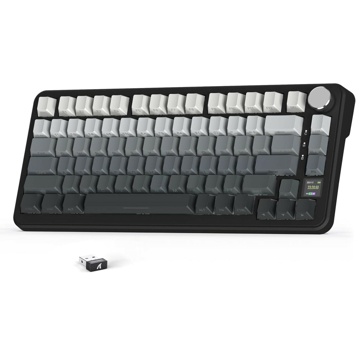 ATTACK SHARK X85Pro ゲーミングメカニカルキーボード ブルーベリースイッチ ガスケットマウント リニア PBTキーキャップOEMカスタマイズ ワイヤレス 無線 3接続モード 2.4G/Bluetooth/USB-C TFTスクリーン【技術基準適合証明219-249332】（楽天・ATTACK SHARK 公式ストア）