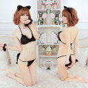【3〜6日まで!2点以上で20%OFFクーポン】 コスプレ セクシーコスチューム 猫 猫耳 ネコ ネコミミ セクシー ランジェリー レディース エッチな下着 セ...