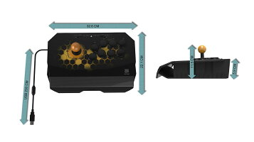 QanbaDrone(クァンバドローン)アーケードジョイスティック(PlayStation®4/PlayStation®3/PC対応)本格的なアケコンと同じ30mmボタン8個レイアウトを採用