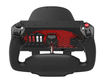ハニカム エアロノーティカル アルファ フライト コントロール ヨーク & スイッチ パネル リアルな180°回転角 13 ボタン 9 スイッチ 5 接点 イグニッション スイッチ クランプ なしでも設置可能 デュアル マウンティング システム 採用 HONEYCOMB AERONAUTICAL ALPHA FLIGHT - Image 1