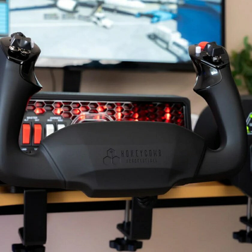 ハニカム エアロノーティカル アルファ フライト コントロール XPC ヨーク & スイッチ パネル XboxシリーズX|SとWindows PCの両方に対応 新デザインのフロントグリル 分解能を400％向上させたハイエンド12ビットホール効果センサーを新搭載