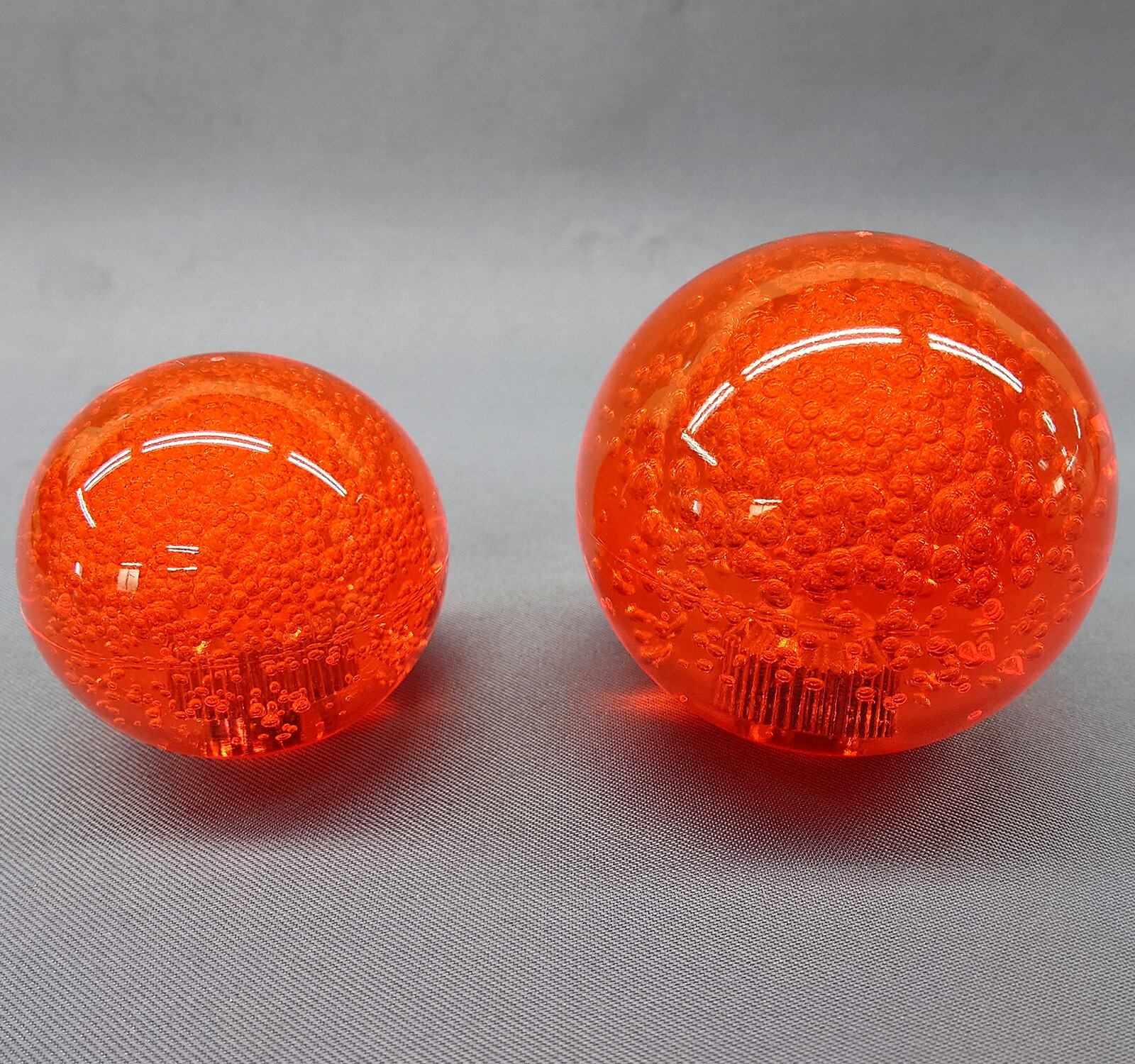 セイミツ工業 クリアバブル レバーボール 35φ LB-39 サーモンピンク