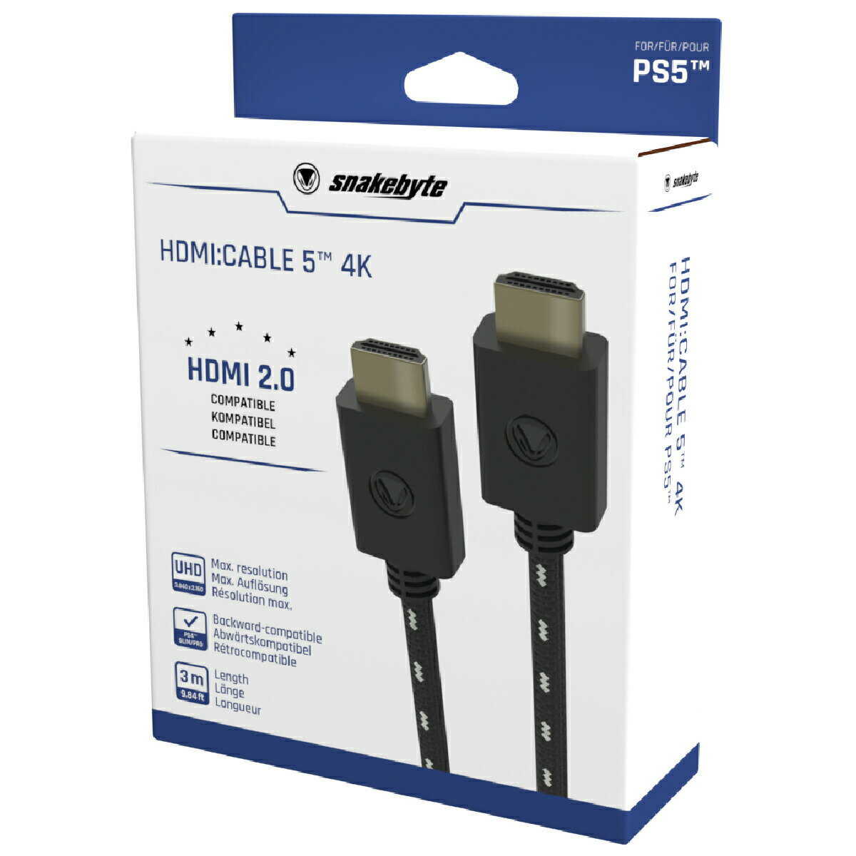 Xl[NoCg  SnakeByte SONY PS5 HDMI P[u HDMI:CABLE 5&#8482; 4K (3M)̋@ŎgHDMIP[u HDMI&#174; 2.0KĩP[u 4K UHD / 3D / 1080p foCXɑΉ P[u 3m