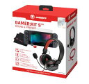 スネークバイト 公式 ゲーマー:キット S SnakeByte GAMER:KIT S 40mm ドライバー ステレオ ゲーミングヘッドセット と 任天堂 switch 本体保護 パーツ の お得なセット 強化ガラス スクリーン プロテクター ジョイコン 保護 キャップ スクリーン クロス 同梱