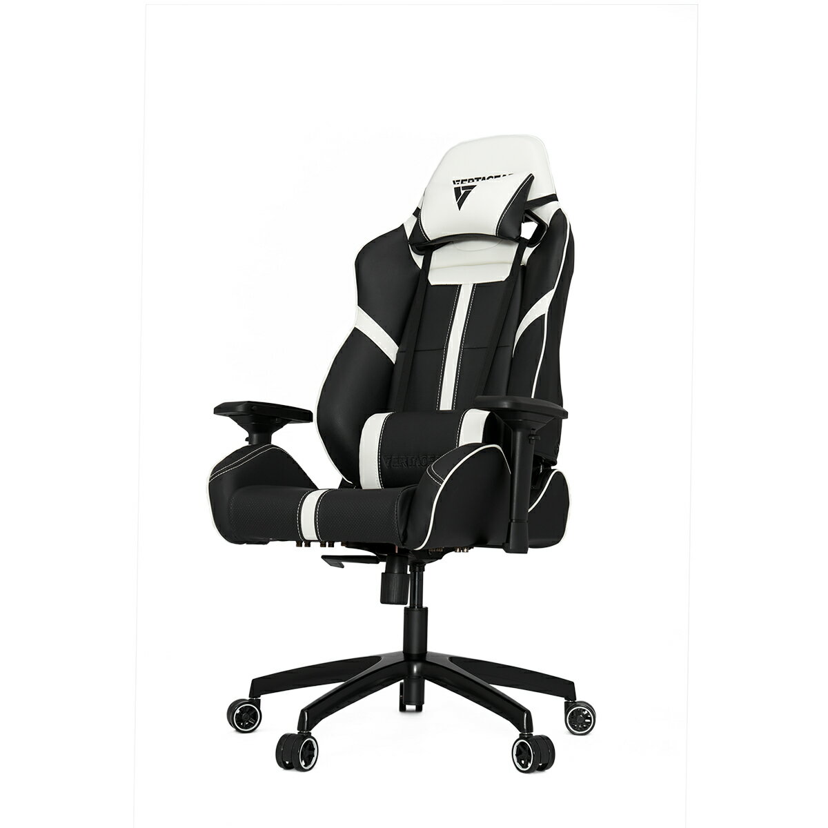 VERTAGEAR （ベルタギア） レーシングシリーズ ゲーミングチェア ブラック/ホワイト VG-SL5000_WT ネック・ショルダー・ランバーサポートの調節範囲が広く、快適性が更にアップ