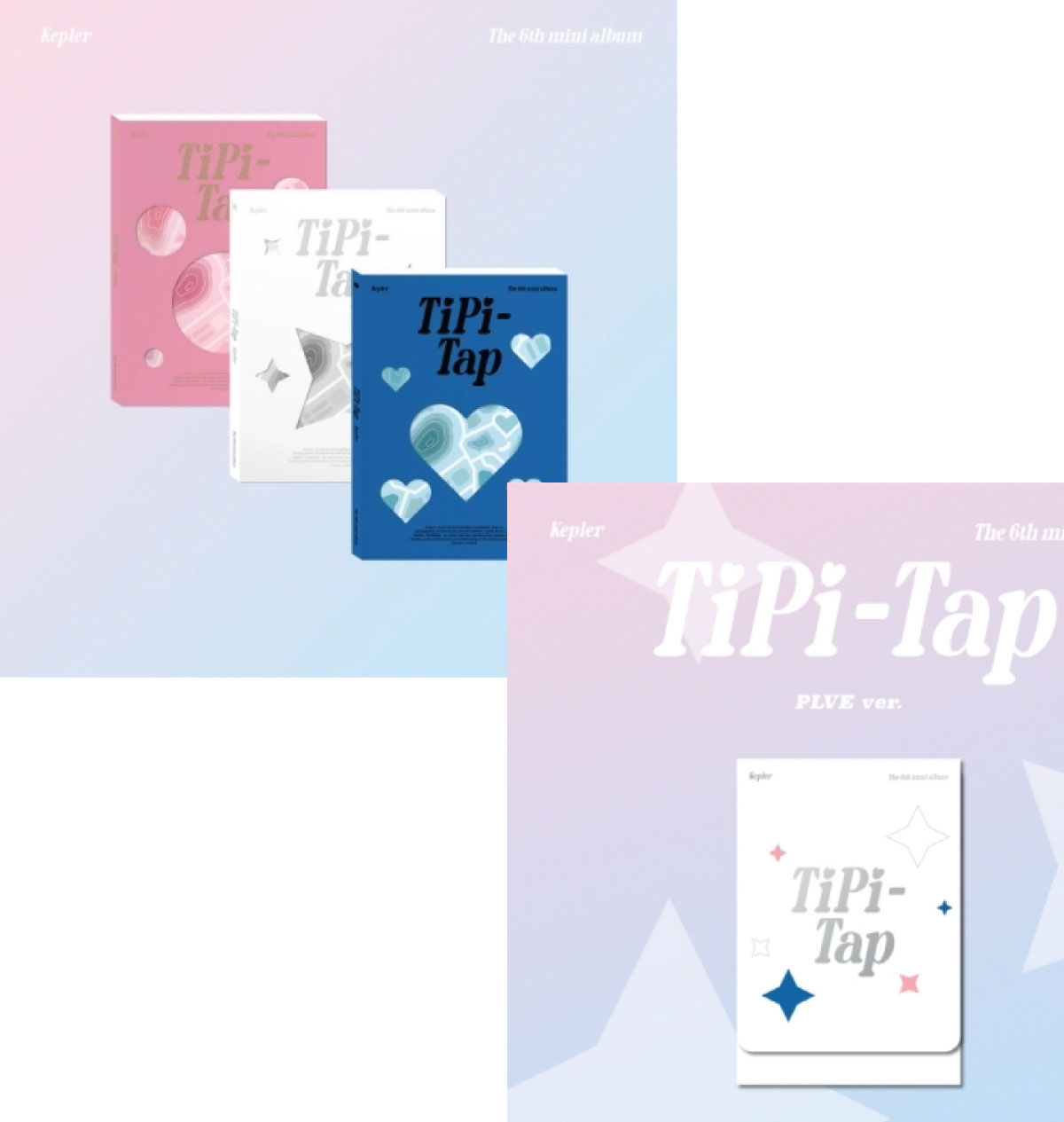 【VER選択】【レビューを書いて弊店特典5枚】【和訳指定】KEP1ER - 6TH MINI ALBUM [TIPI-TAP] (PLVE VER.) (STANDARD VER.) ケプラー 6集 ミニ アルバム【安心国内発送】