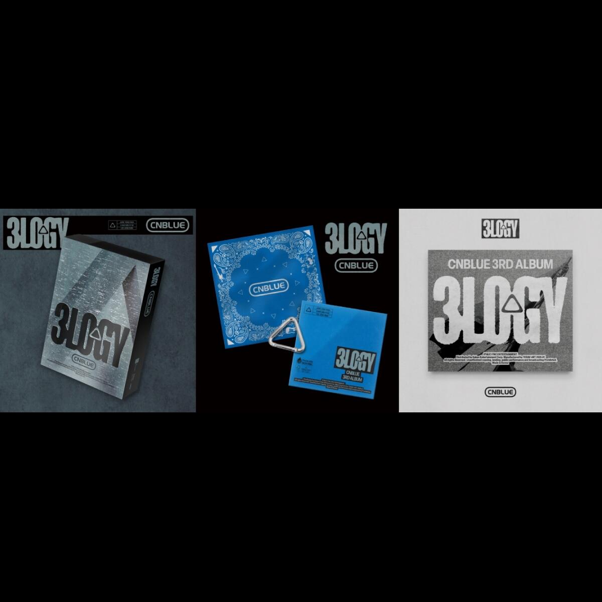 【CD】【レビューを書いて弊店特典5枚】【和訳選択】【VER選択】CNBLUE - 3TH FULL ALBUM [3LOGY] (BANDANA VER.) (LIMITED EDITION) (POSTCARD VER.) (SLEEVE VER.) 正規 3集 アルバム