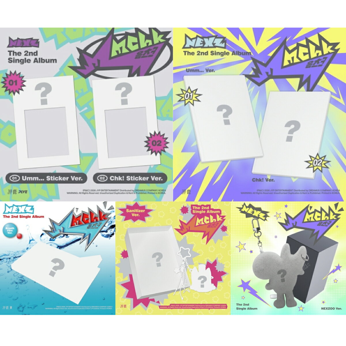 樂天商城 - 【レビューを書いて弊店特典5枚】【和訳選択】【2種セット / VER選択】NEXZ - 2ND SINGLE ALBUM [MMCHK] (通常盤) (NEXZOO VER.) (STICKER VER.) (BREATH FILM VER.) (SANITIZER VER.) ネックスジ 2集 シングルアルバム