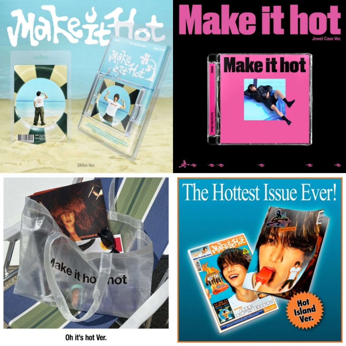 【和訳付】【VER選択】SHINEE MINHO - 2ND MINI ALBUM [Make it hot] (Jewel Case Ver.) (Hot island Ver.)(Oh it’s hot Ver.) (SMini Ver.) (Smart Album) シャイニー ミンホ 2集ミニアルバム