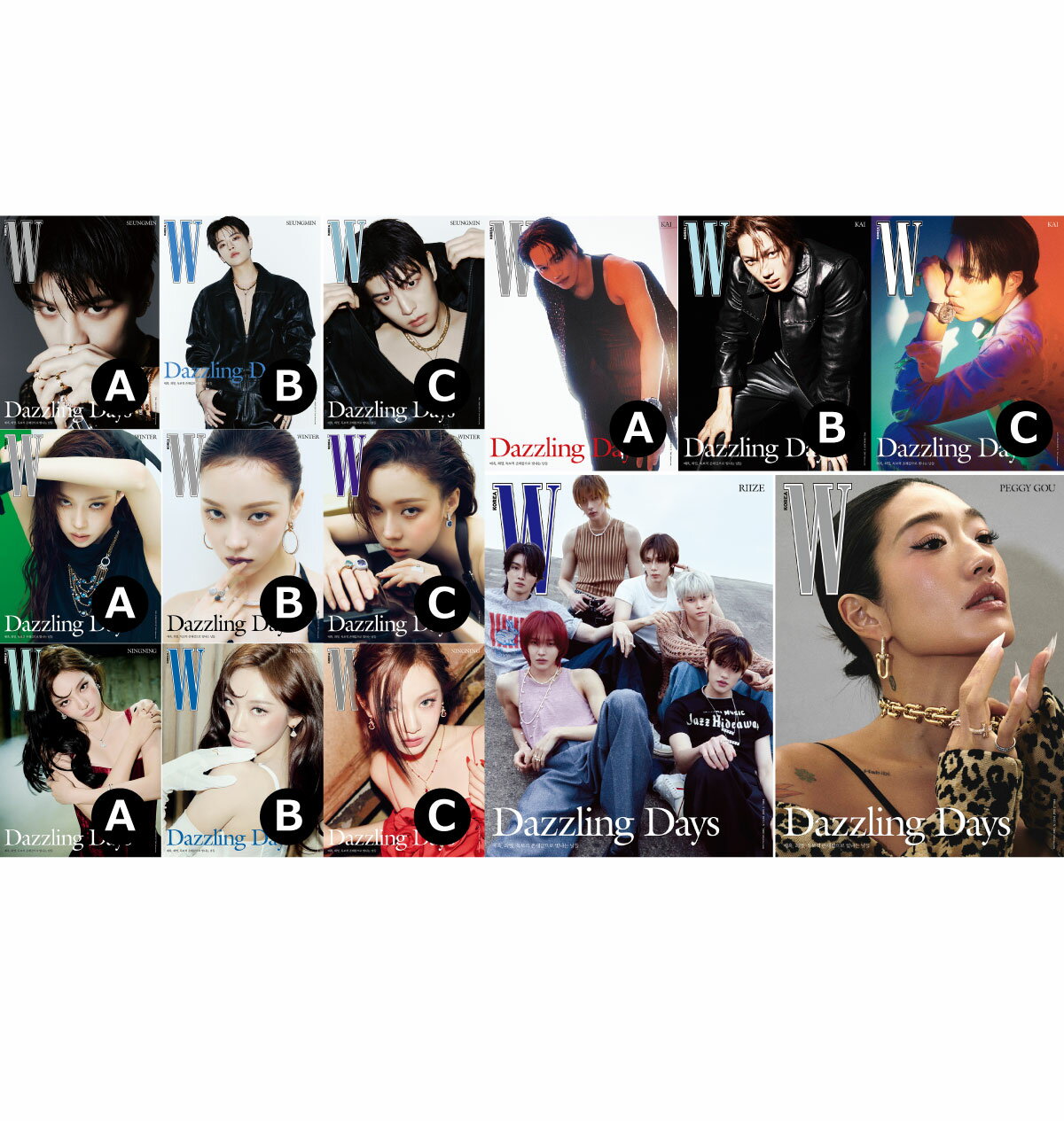 【レビューを書いて弊店特典5枚】【和訳付】2025年 5月号 W KOREA STRAY KIDS SEUNGMIN AESPA WINTER NINGNING RIIZE EXO KAI ENHYPEN エンハイプン 画報 インタビュー 韓国 雑誌 MAGAZINE【安心国内発送】