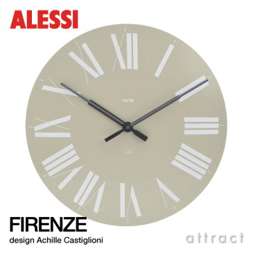 アレッシィ ALESSI フィレンツェ FIRENZE ウォールクロック カラー：5色 サイズ Φ360mm 文字盤：Roman ABS樹脂 デザイン：アキッレ・カスティリオーニ 【RCP】【楽ギフ_包装】 【楽ギフ_のし宛書】 【HLS_DU】