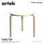 ƥå Artek TABLE 90B ơ֥ 90B 75cm  4cm 3ܵ С ǥAlvar Aalto ŷ ۥ磻ȥߥ͡  ꥢåž夲 ݥơ֥ ߷ ˥ ե