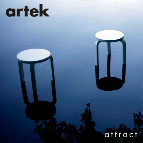 アルテック Artek STOOL E60 スツール E60 4本脚 バーチ材 スタッキング可能 デザイン:Alvar Aalto パイミオカラー:座面 ブラック 脚部 クリアラッカー仕上げ フィンランド 北欧 [3]