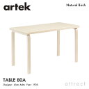 AebN Artek TABLE 80A e[u 80A TCYF120~60cm  4cm o[` fUCFAlvar Aalto V o[` r NAbJ[dグ _CjO fXN tBh k