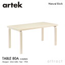 アルテック Artek TABLE 80A 子供用テーブル 80A サイズ:120×60cm 高さ60cm 厚み 4cm バーチ材 デザイン:Alvar Aal...