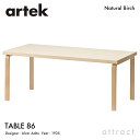 アルテック Artek TABLE 86 テーブル 86 サイズ:210×100cm 厚み 5cm バーチ材 デザイン:Alvar Aalto 天板 バーチ 脚...