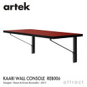 アルテック Artek KAARI WALL CONSOLE REB006 カアリ 壁付けコンソール シェルフ デスク サイズ：W100×D45cm 天板 レッドリノリウム 本体 ブラックラッカー デザイン：ロナン＆エルワン・ブルレック