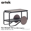 アルテック Artek ティートローリー901 TEA TROLLEY 901 バーチ材 クリアラッカー仕上げ デザイン：Alvar Aalto カラー：ピート（ヘラ・ヨンゲリウスモデル） サイド ワゴン フィンランド