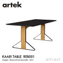 アルテック Artek KAARI TABLE REB001 カアリテーブル サイズ:200×85cm 厚み2.4cm 天板 ブラックグロッシー HPL 脚部 ...