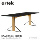 アルテック Artek KAARI TABLE REB002 カアリテーブル サイズ:240×90cm 厚み2.4cm 天板 ブラックグロッシー HPL 脚部 ...