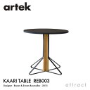 アルテック Artek KAARI TABLE REB003 カアリテーブル サイズ:Φ80cm 厚み2.4cm 天板 ブラックリノリウム 脚部 ナチュラルオー...
