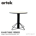 アルテック Artek KAARI TABLE REB003 カアリテーブル サイズ:Φ80cm 厚み2.4cm 天板 ホワイトグロッシー HPL 脚部 ブラッ...