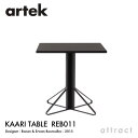 アルテック Artek KAARI TABLE REB011 カアリテーブル サイズ:W75cm 厚み2.4cm 天板 ブラックリノリウム 脚部 ブラックステイ...