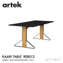 アルテック Artek KAARI TABLE REB012 カアリテーブル サイズ:160×80cm 厚み2.4cm 天板 ブラックグロッシー HPL 脚部 ...