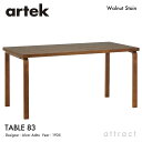 アルテック Artek TABLE 83 テーブル 83 サイズ:182×91cm 厚み 5cm バーチ材 デザイン:Alvar Aalto カラー:ウォールナ...