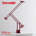 アルテミデ Artemide ティチオ LED TIZIO LED 50周年記念 カラー：レッド A009260J デザイン：リチャード・サパー シリアルナンバー＆サイン入り デスク テーブル ランプ アーム イタリア デザイナーズ照明 間接 読書灯 照明