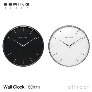 ベーリング BERING ウォールクロック Wall Clock サイズ：160mm カラー：2色 スイープムーブメント 日本製クォーツ 時計 掛け時計 シンプル エレガント クラシカル デンマーク 北欧 【RCP】