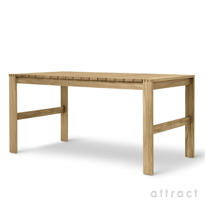 【正規取扱店】 【保証付】 カールハンセン & サン Carl Hansen & Son インドア アウトドアシリーズ Indoor-Outdoor Series 屋内外両用 ダイニングテーブル BK15 Bodil Kjaer ボーディル・ケア チーク Teak 無塗装仕上げ テーブル アウトドア attract-10018094 アトラクト サンプル画像3
