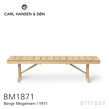 カールハンセン & サン Carl Hansen & Son デッキチェアシリーズ Deck Chair Series 折りたたみ式 ベンチ W170cm BM1871 *クッション別売 Borge Mogensen ボーエ・モーエンセン チーク Teak 無塗装仕上げ アウトドア 屋外 家具 【RCP】【smtb-KD】