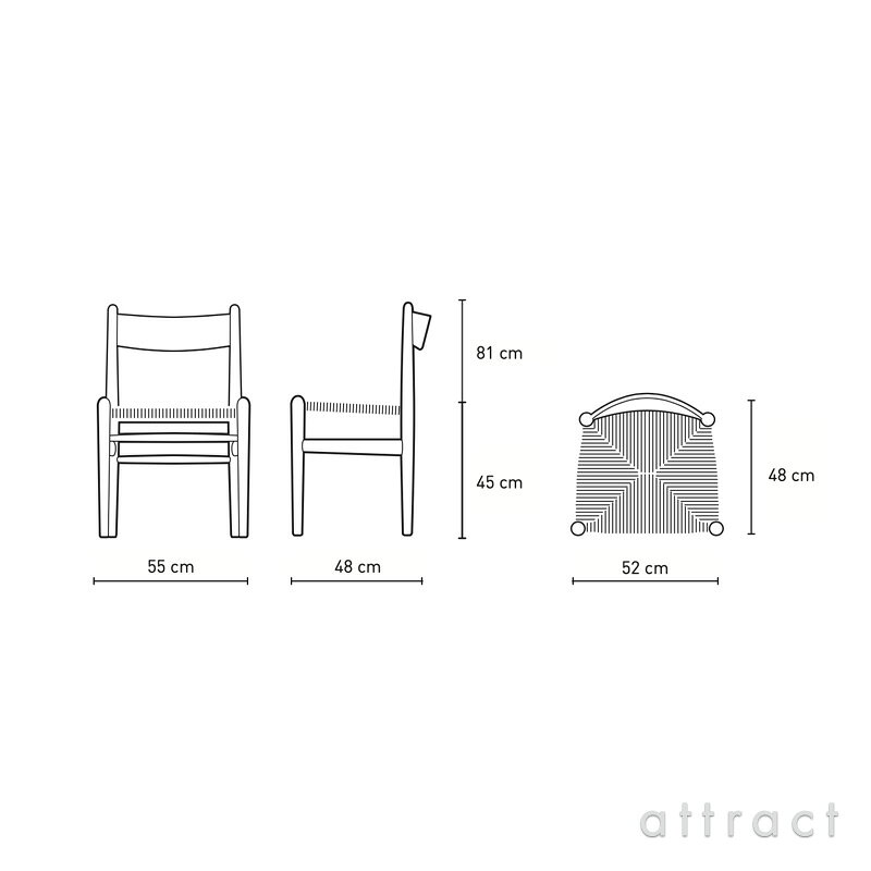 【正規取扱店】 【保証付】 カールハンセン & サン Carl Hansen & Son CH36 アームレス チェア Hans.J.Wegner ハンス・J・ウェグナー ビーチ Beech ソープフィニッシュ ナチュラルペーパーコード 椅子 チェア 北欧 [2]