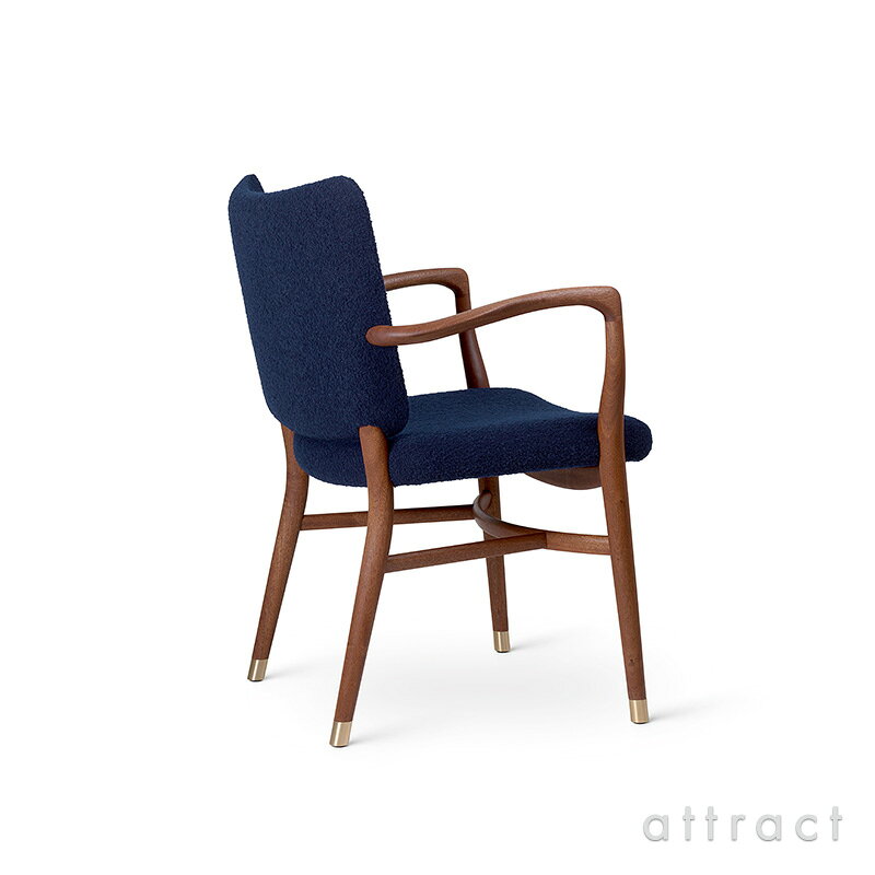 カールハンセン & サン Carl Hansen & Son モナーク チェア Monarch Chair VLA61 マホガニー Mahogany オイル仕上げ ファブリック:Baru 780 by Kvadrat バル ウール ブークレ 張座 Vilhelm Lauritzen ヴィルヘルム・ラウリッツェン [3]
