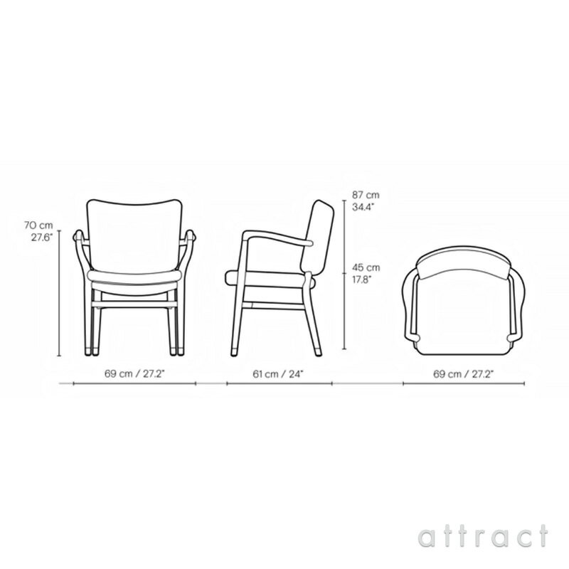 【正規取扱店】 【保証付】 カールハンセン & サン Carl Hansen & Son モナーク チェア Monarch Chair VLA61 オーク Oak オイル仕上げ レザー:Sif 90 シフ 革 張座 レザー Vilhelm Lauritzen ヴィルヘルム・ラウリッツェン [2]