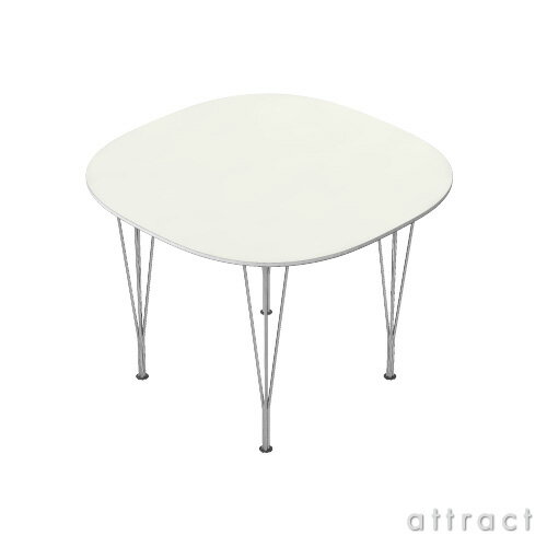 フリッツハンセン Fritz Hansen 【正規取扱店】【国内在庫品】 TABLE SERIES テーブルシリーズ スーパー円テーブル：スパンレッグ B603 テーブルの高さ72cm 天板 ラミネート：ホワイト アルミ製フレーム フリッツ ハンセン Bテーブル 楕円