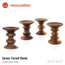 ハーマンミラー Herman Miller イームズ ターンド スツール Eames Turned Stool ウォールナット 4タイプ デザイン：Charles Ray Eames 411 412 413 414 サイドテーブル 積層材 オイル仕上げ 椅子 チェア 【RCP】【smtb-KD】