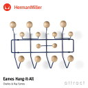 ハーマンミラー Herman Miller イームズ ハングイット オール Eames Hang-It-All メープル ダークブルー デザイン：Charles & Ray Eames チャールズ＆レイ・イームズ ウォールハンガー コートハンガー フック 壁面 収納 【RCP】【smtb-KD】