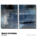 アートパネル Art Panel Abstract Art Painting W500×H750mm 2枚セット IAP 52311 アートポスター キャンバス MDF インテリア 壁掛け アクリル 油絵具 壁面 デザイン リビング 抽象画 フレーム 【RCP】【smtb-KD】