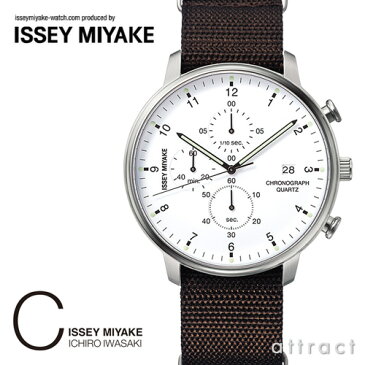 イッセイ ミヤケ ISSEY MIYAKE C シィ シー 腕時計 デザイン：岩崎 一郎 カラー：ホワイト ナイロンバンド（ダークブラウン） NYAD006 クロノグラフ キャリバー VD57 ウオッチ ウォッチ 時計 カジュアル ギフト 【RCP】【smtb-KD】