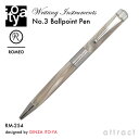 伊東屋 ITO-YA 銀座 伊東屋 イトーヤ ROMEO ロメオ R-254 No.3 Ballpoint Pen ボールペン φ11mm 細軸 カラー：イタリアンベージュ 回転繰り出し式 イタリアンレジン 真鍮 文房具 文具 筆記用具