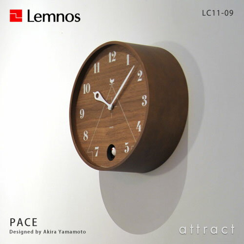 レムノス Lemnos タカタ PACE パーチェ LC11-09 カッコー時計 鳩時計 カラー：ナチュラル ブラウン デザイン：山本 章 時計 壁掛け時計 ウォールクロック インテリア デザイン 雑貨 【RCP】【smtb-KD】