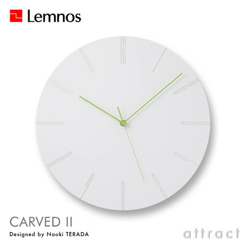 レムノス Lemnos タカタ CARVED II カーヴド2 NTL13-10 カラー：全2色 Φ340mm 無機質系人造木材 スイープセコンドムーブメント デザイン：寺田 尚樹 カーブド 壁掛け時計 ウォールクロック 贈り物 ギフト 【RCP】【smtb-KD】