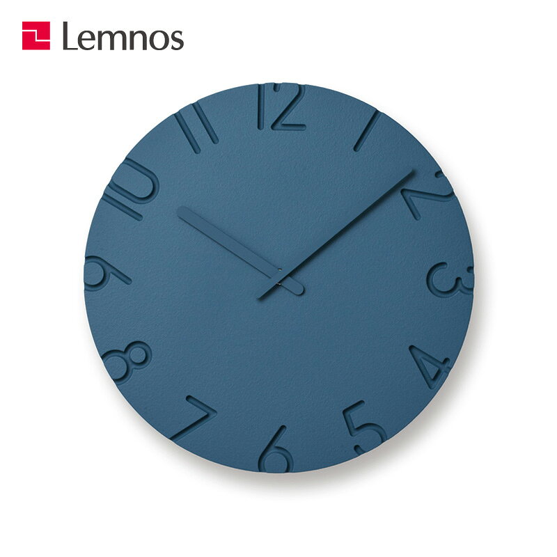 レムノス Lemnos タカタ CARVED COLORED カーヴド カラード NTL16-07 Mサイズ カラー:5色 Φ305mm 無機質系人造木材 デザイン:寺田 尚樹 カーブド 壁掛け時計 ウォールクロック 贈り物 ギフト 【RCP】【smtb-KD】 [3]