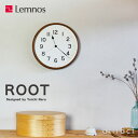 レムノス Lemnos タカタ ルート ROOT NY21-08 ウォールクロック 壁掛け 時計 カラー：2色 Φ330mm サークルタイプ 円 丸 ブナ材 かぶら スイープセコンド SKP セイコー製 デザイン：奈良 雄一 【smtb-KD】