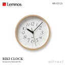 レムノス Lemnos タカタ Riki Clock リキ クロック Sサイズ 細字 WR-0312S 壁掛け時計 ウォールクロック デザイン：渡辺 力 Φ203mm ステップムーブメント インテリア デザイン 雑貨